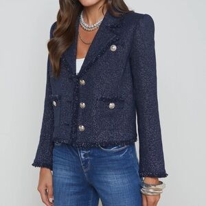 L’AGENCE Sylvia Collared Jacket Size 12